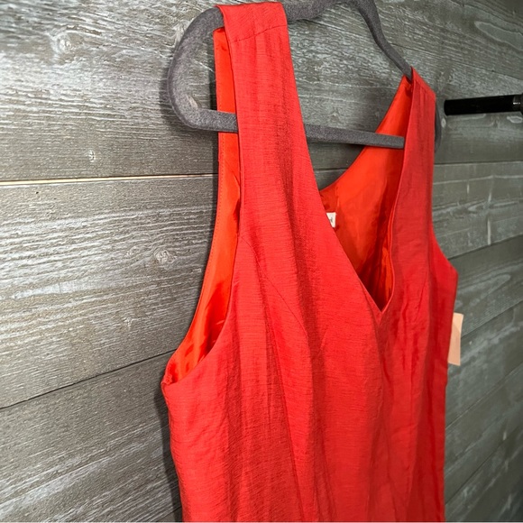 Coldwater Creek | Dark Orange Textured A-Line Dress Size 16 NWT - Picture 5 of 9